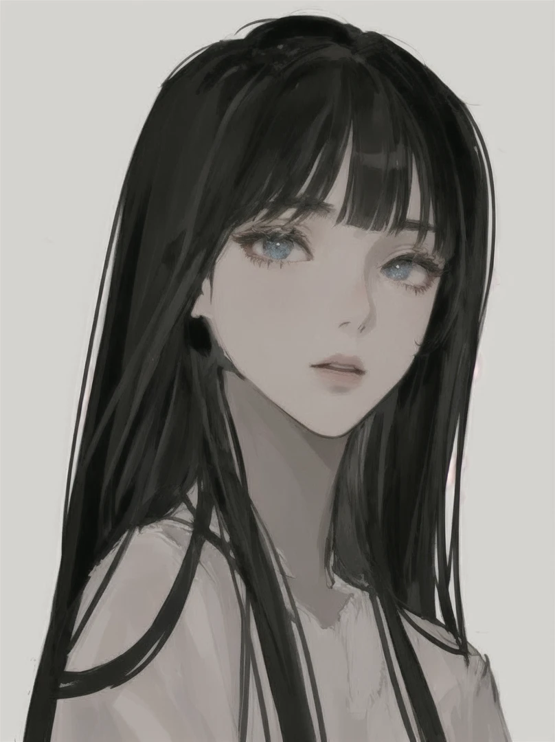 anime girl with long black hair and a white blouse, in the art style of bowater, beautiful anime portrait, delicate androgynous prince, detailed portrait of anime girl, highly detailed exquisite fanart, profile of anime girl, with black pigtails, 🤤 girl portrait, anime girl portrait profile, beautiful anime woman