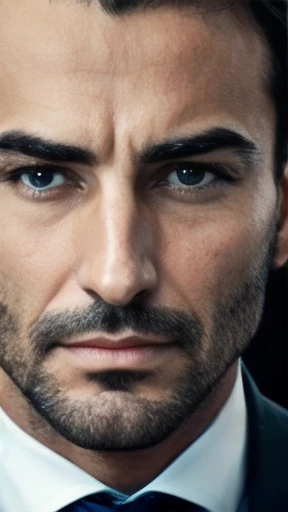 Italian man focus on face