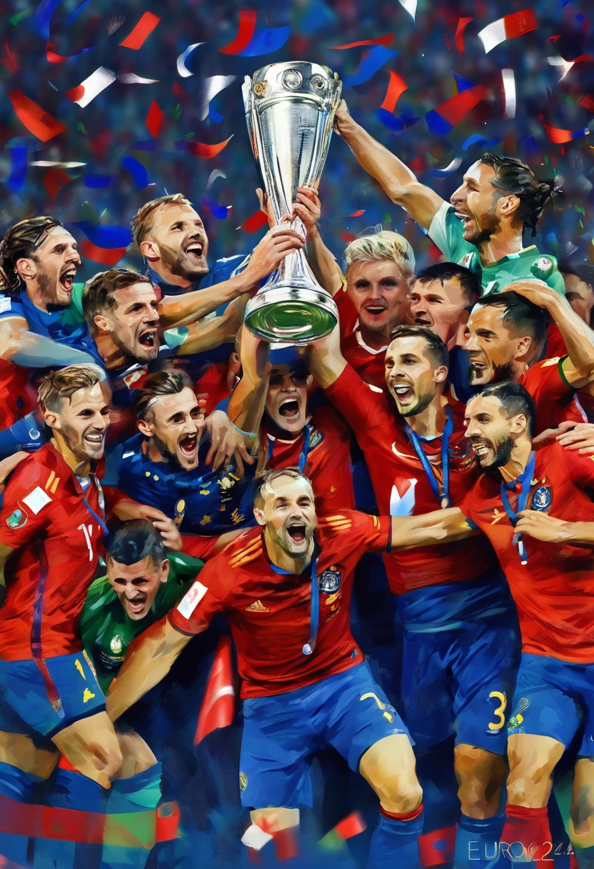 euro 2024 winners painting