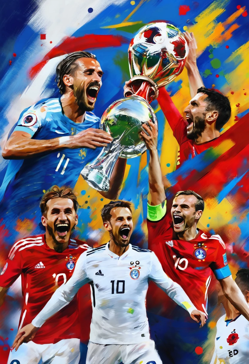 euro 2024 winners painting
