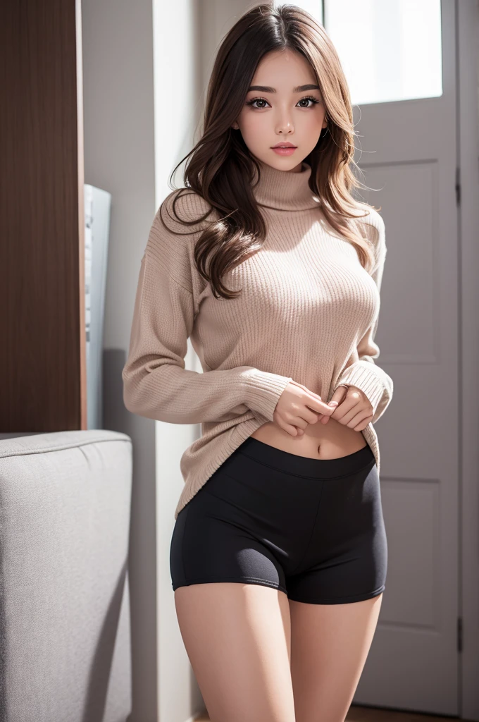(In 8K，highest quality，masterpiece)，(Realistic，RAW Photos，Super Fine Clear)，Realistic Light，Detailed skin，Beautiful Japanese Women，((30-year-old woman，))、，(Long skirt)、Panty shot，Gray sexy panties、kneeling to spread legs，Thin legs、fine grain，Detailed fingers、thin、Sexual，Ecstasy expression，In a stylish bedroom、a place where there are no people，Ecstasy，era of asian eyes
