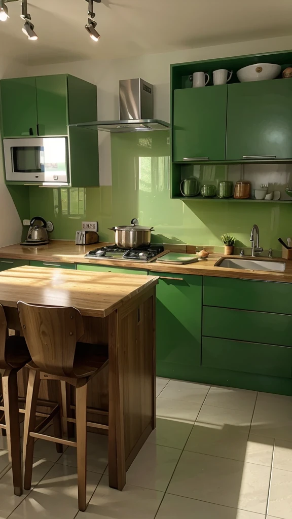 green kitchen