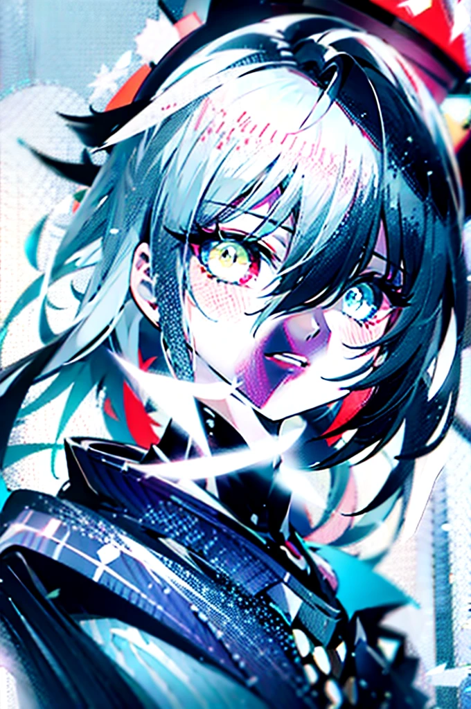 ((best quality)) charachter : MALE HIS HAIR IS HALF BLACK AND HALF WHITE BUT ALL MESSY HIS POWERS ARE FIRE AND ICE HIS EYES ONE BLUE AND THE OTHER GREEN AND HIS CLOTHES BLACK AND HIS SKIN IS LIGHT