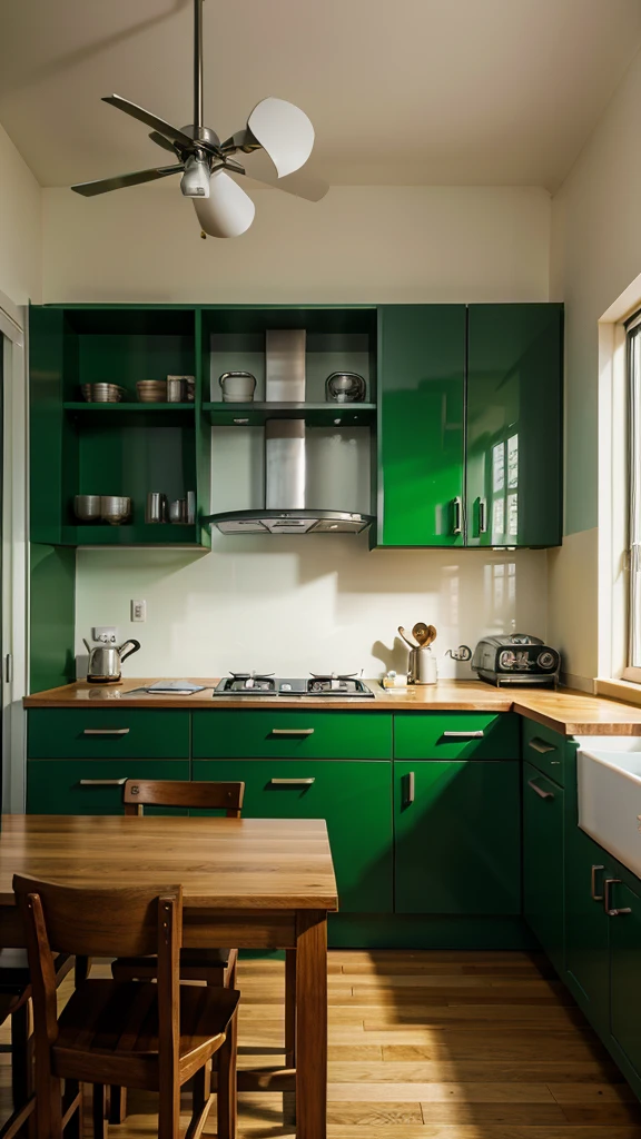 green kitchen