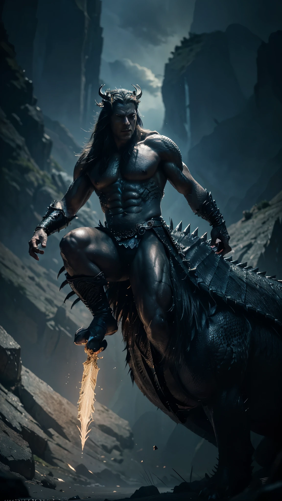 a majestic dragon king, dramatic lighting, ethereal atmosphere, dramatic pose, powerful, muscular, sharp claws, glowing eyes, flowing mane, scales that shimmer, intricate details, fantasy art, concept art, digital painting, highly detailed, photorealistic, 8k, cinematic, epic, dramatic, masterpiece