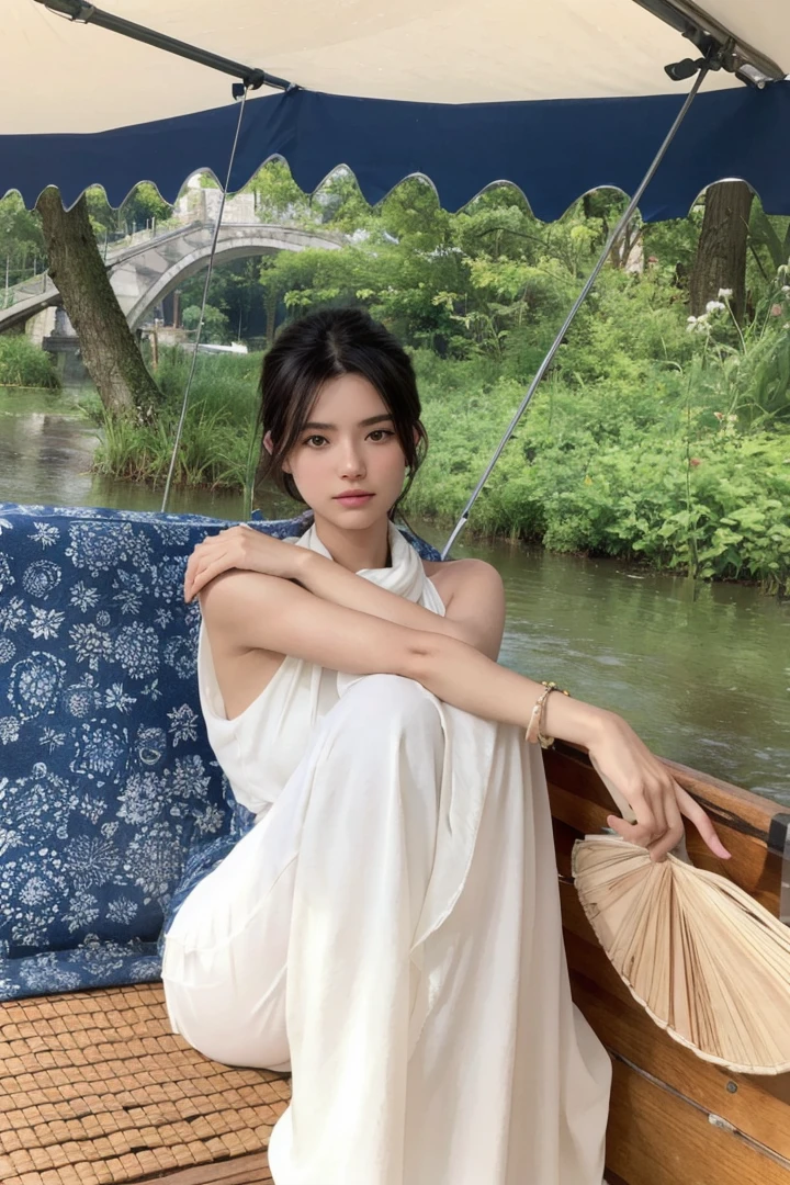 8k, best quality, masterpiece, realistic, ultra detail, photo realistic, Increase quality,
a photo of a girl standing in a field with a scarf, in the style of dark and brooding designer, voluminous mass, photobash, serene faces, jagged edges, navy, natural beauty, close-up shot