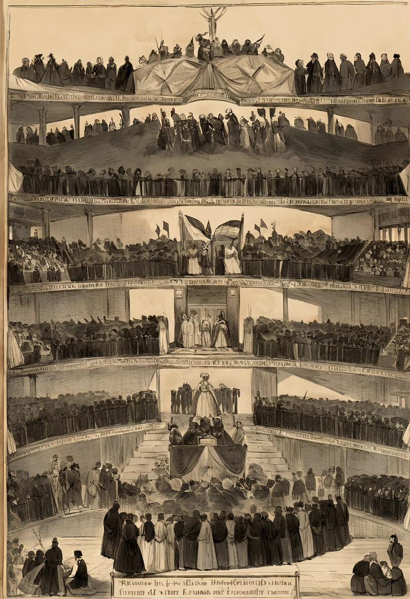 During the 1840s and onwards, Europe experienced significant political upheaval marked by revolutions and uprisings driven by various social, economic, and political factors. One of the notable events was the Revolutions of 1848, often referred to as the Springtime of Nations. These revolutions were sparked by widespread discontent with authoritarian monarchies, economic hardships, and demands for political reform. Countries like France, Germany, Italy, and the Austrian Empire saw protests and riots demanding constitutional rights, such as freedom of speech, assembly, and representative governments. The revolutions aimed to overthrow oppressive regimes and establish more democratic systems where the voices of the people could be heard. Although many of these uprisings were initially successful in forcing concessions from rulers and temporarily altering power dynamics, the revolutions ultimately faced strong resistance from conservative forces and were not entirely suressful in achieving their long- ↓ term goals. Nonetheless, the Revolutions of 1848 left a lasting impact by demonstrating the growing aspirations for political freedom and constitutional rights across Europe, setting the stage for future reforms and developments in European politics .Caricalture for Class X