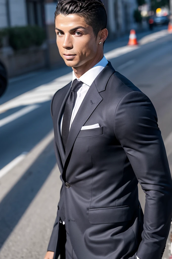 Cristiano Ronaldo in a suit