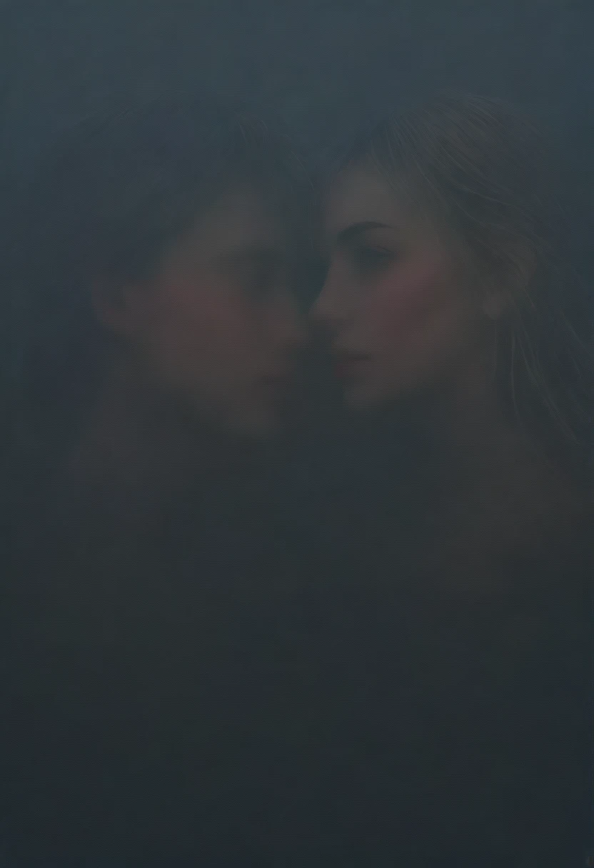 8 k, Best quality, masterpiece, Ultra high resolution, (Realism: 1.4), original photo, (realistic skin texture: 1.3), (Granularity: 1.3),  girl and guy dark style punks couple in love couple on a motorcycle facial details, masterpiece, Best quality, look at the viewer at night