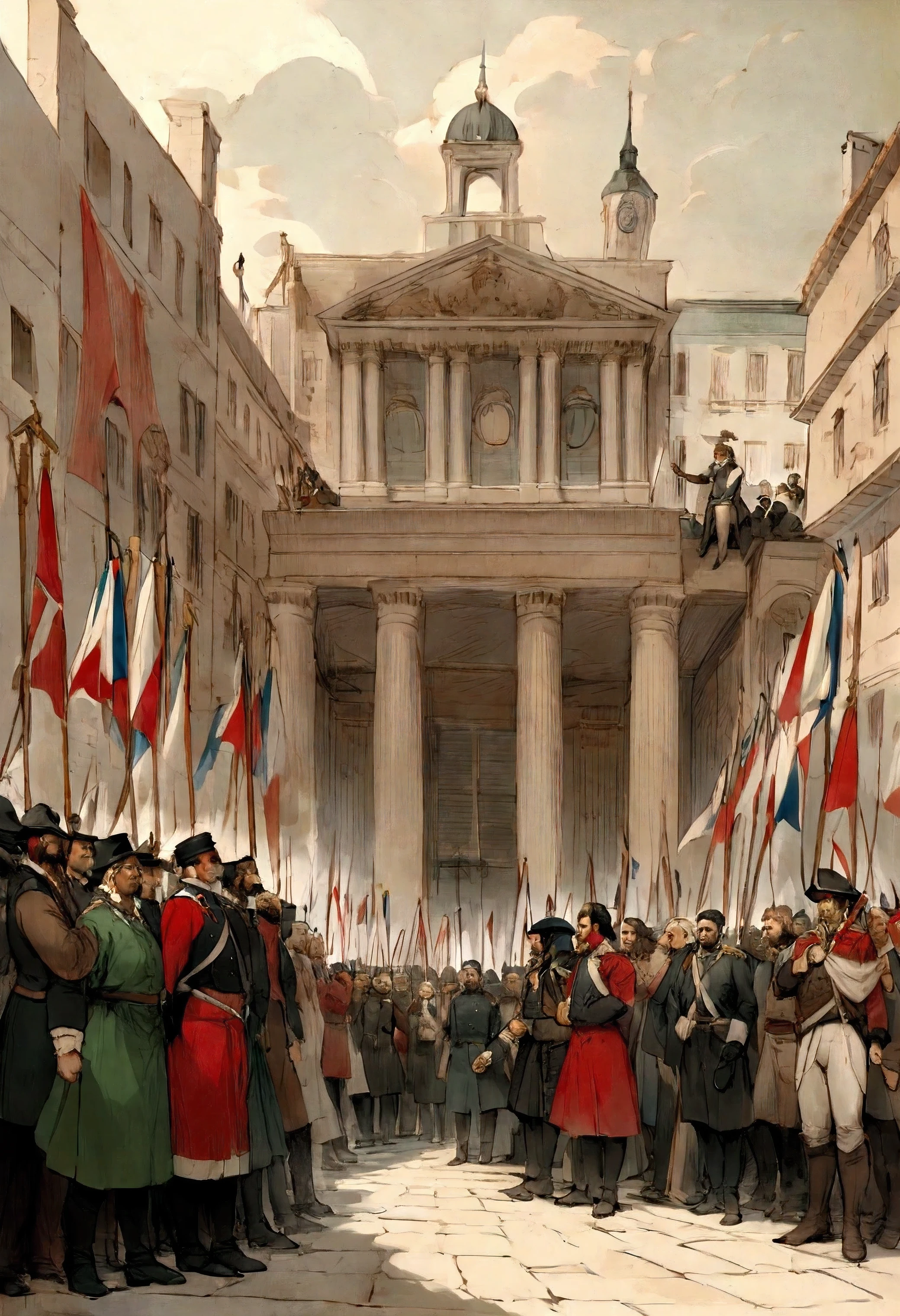 During the 1840s and onwards, Europe experienced significant political upheaval marked by revolutions and uprisings driven by various social, economic, and political factors. One of the notable events was the Revolutions of 1848, often referred to as the Springtime of Nations. These revolutions were sparked by widespread discontent with authoritarian monarchies, economic hardships, and demands for political reform. Countries like France, Germany, Italy, and the Austrian Empire saw protests and riots demanding constitutional rights, such as freedom of speech, assembly, and representative governments. The revolutions aimed to overthrow oppressive regimes and establish more democratic systems where the voices of the people could be heard. Although many of these uprisings were initially successful in forcing concessions from rulers and temporarily altering power dynamics, the revolutions ultimately faced strong resistance from conservative forces and were not entirely suressful in achieving their long- ↓ term goals. Nonetheless, the Revolutions of 1848 left a lasting impact by demonstrating the growing aspirations for political freedom and constitutional rights across Europe, setting the stage for future reforms and developments in European politics .Caricalture for Class X