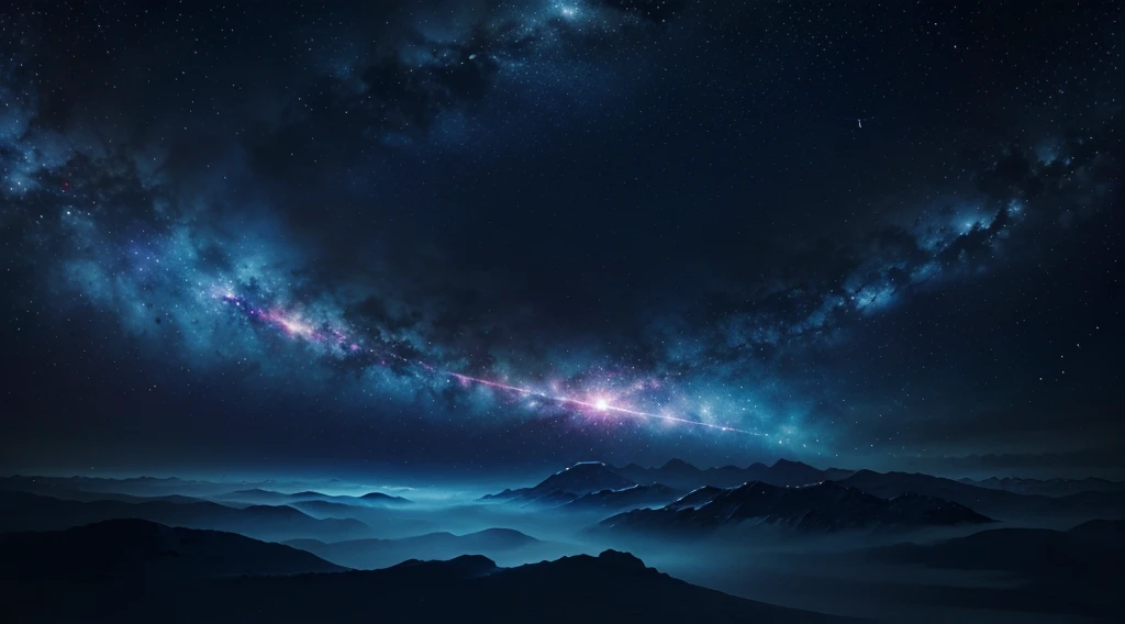 Produce a cosmic-inspired abstract gradient featuring shades of ultramarine and cerulean, resembling a distant galaxy or nebula.