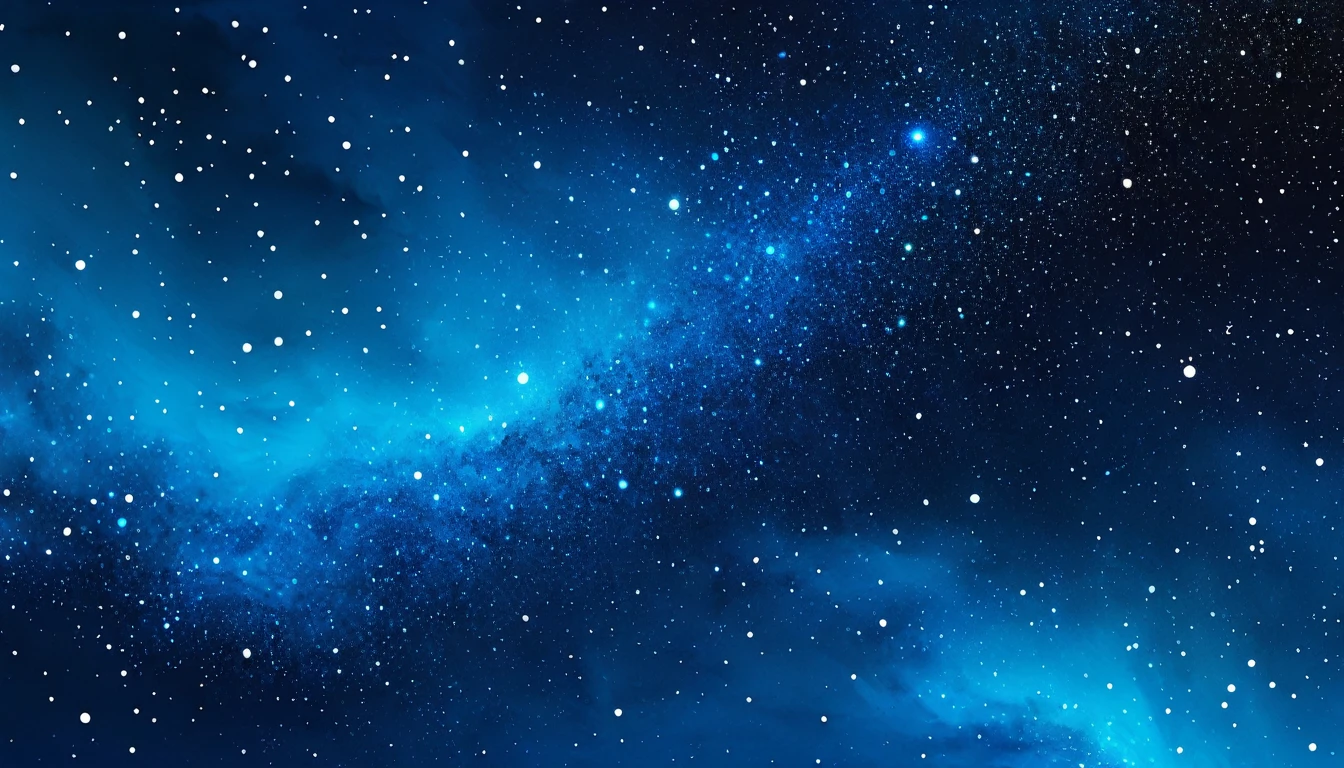 Produce a cosmic-inspired abstract gradient featuring shades of ultramarine and cerulean, resembling a distant galaxy or nebula.