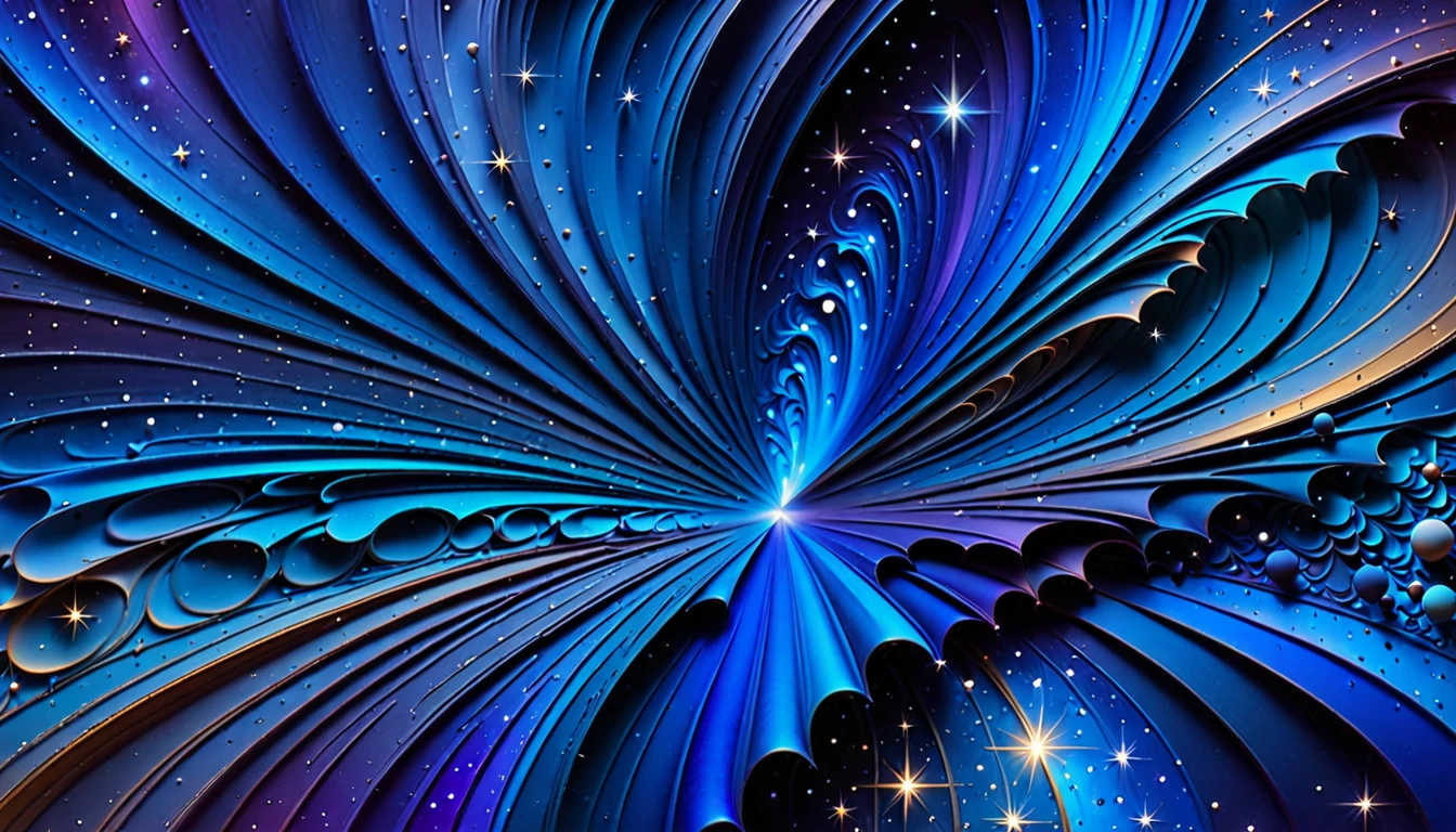 Produce a cosmic-inspired abstract gradient featuring shades of ultramarine and cerulean, resembling a distant galaxy or nebula.