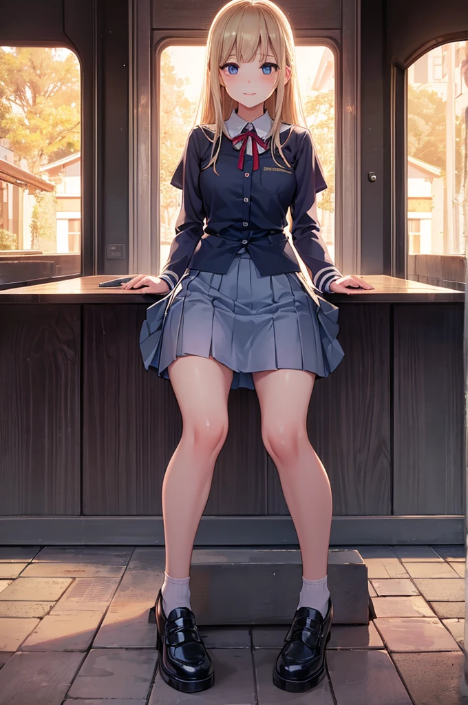 (Browsing Caution:0.99)、beautiful girl, (Roll up your skirt), Looking into the camera, Angle from below, Short skirt, Squat, A shy smile, Beautiful Skin, ((Highest quality, 16K, Tabletop: 1.3)), 1 Girl, The light shines on your face, Highly detailed face, Highly detailed lips, Beautiful Eyes、Realistic Skin、Cute design panties、shaving、Various Hair Styles、Different color uniforms、Natural clothes、Detailed panties、Spread your legs、sit、Squat、Long skirt