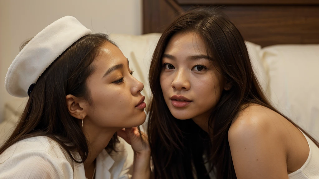 Kylian Mbappe kisses Jennie Kim on the lips