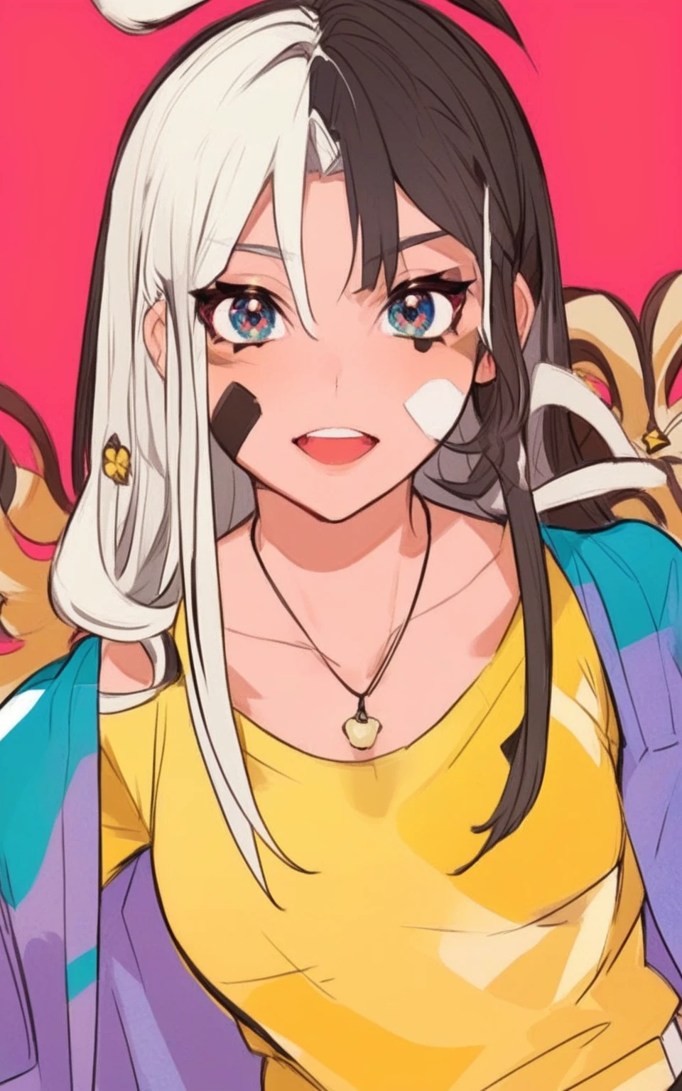 work of art: 1.6, best qualityer: 1.4, live image: 1.2, details Intricate: 1.2, chartturnerv2: 1.2, 1lady full body character change,
Appearance: milf: 1.25, fine tune: 1.3, clear blue eyes, medium breasts, detailedeyes, quality eyes,
Clofine tuneg: black sleeveless dress, Black Gloves Accessories: simple hoop earrings, Black necklace, small flowers in the hair,
body hair: body hair prateado, long hair, semi curly hair,
make up: naturals, shining skin,
(single background, White background: 1.3), multiple views, multiple views of the same character in the same outfit: 1.3.