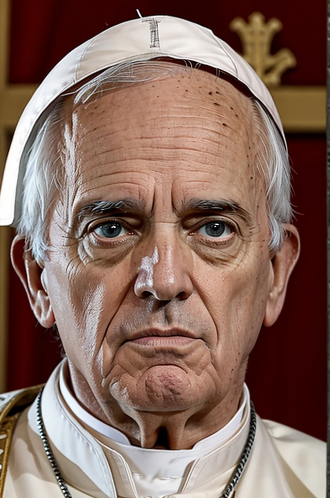 Pope with eyes