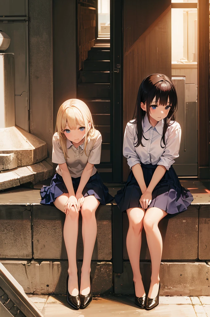 (Browsing Caution:0.99)、beautiful girl, (Roll up your skirt), Looking into the camera, Angle from below, Short skirt, Squat, A shy smile, Beautiful Skin, ((Highest quality, 16K, Tabletop: 1.3)), 1 Girl, The light shines on your face, Highly detailed face, Highly detailed lips, Beautiful Eyes、Realistic Skin、Cute design panties、shaving、Various Hair Styles、Different color uniforms、Natural clothes、Detailed panties、Spread your legs、sit、Squat、Long skirt