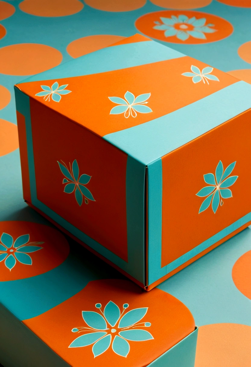 方格pattern, Box, Handsome, simple, Seasonal, mix, Vivid shades, 格纹pattern, By Anita Malfatti, Elite, Bluish orange, Cyan and Orange, retro style ”, mix, pattern, Cyan and Orange, turquoise and orange, 70s design, Pastel