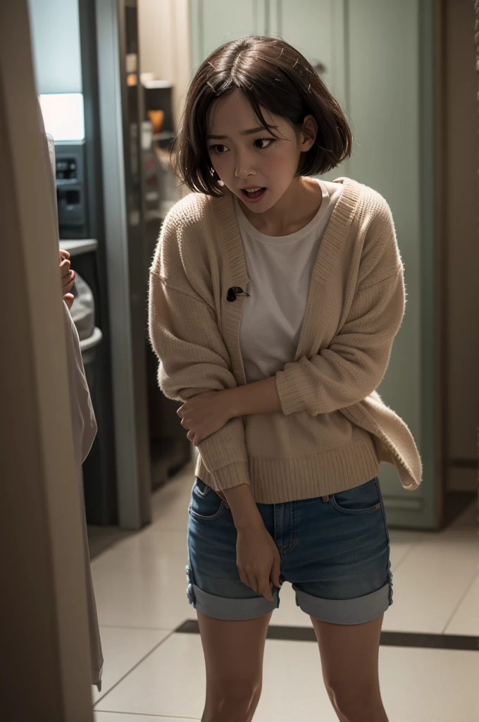 A character inspired by the Pixa film, playfully. Joy mixed with shame and anxiety.