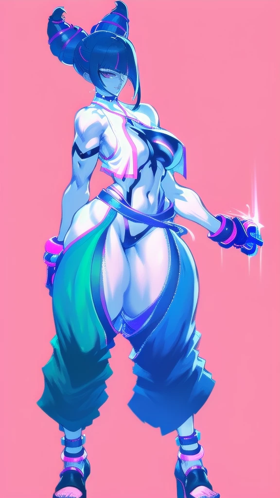(full body), full body in image, full juri han from street fighter 6, juri han clothes, fusion of juri han street fighter 5 and juri han street fighter 6 from street fighter series, full woman, full body, juri hair, female body, curvy body, thicc body, big thighs, voluptuous body, full thick body, dinamic pose, curve body. detalied pose, body, simple background, expressive face, focus on face, line art, sketch