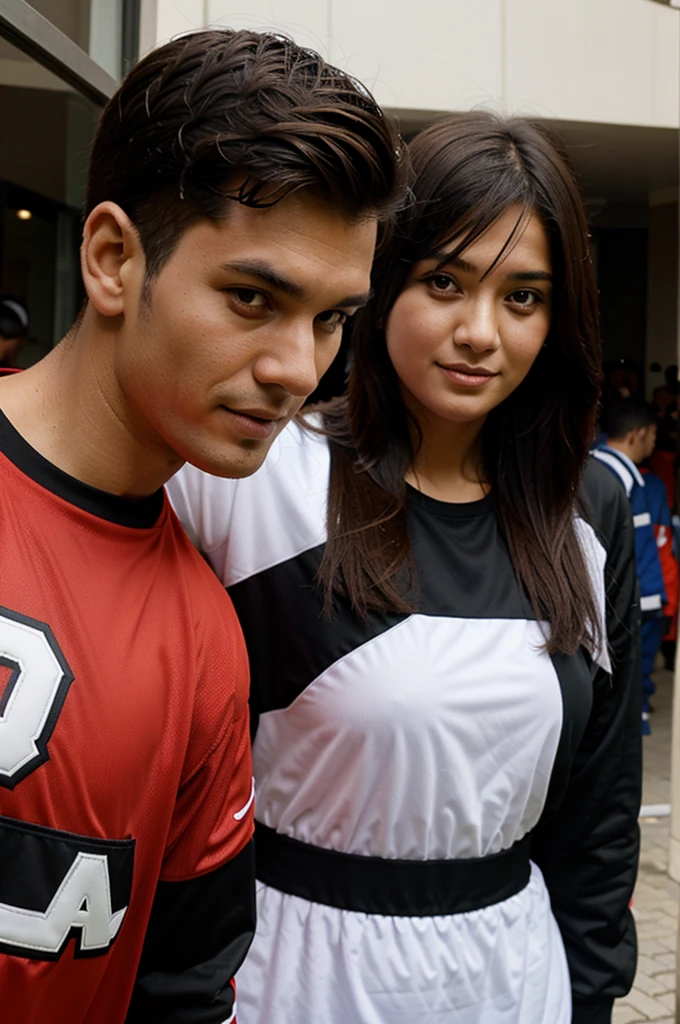 Goal keeper nomor 20 with fans
