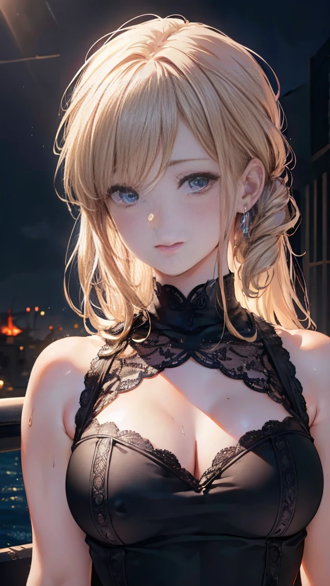 8K, 4K, Highest quality, High resolution: 1.2), (amazing, Realistic, Photorealistic: 1.4), 1 female, Older sister's mood、Beautiful Face, she has a bright smile、Shining Lippin' Eyes, Beholder, Fair skin, White skin: 1.5), Beautiful Skin, big, big, Blonde、headband bangs, , young, s asack view、big ass、Huge breasts、H Cup、Underhair、Rear View、Exposed nipples、T-back that digs into your ass、Wearing white thongs、Accentuate your butt、ホワイトカラーのCalvin KleinTバック、Calvin Klein、Cute Long Hairstyles、Wear high heel boots、A woman standing in front of a giant robot、There'A giant robot stands in the background.、You will have a female partner robot by your side..、she'In the hangar、Wear arm covers、topless、Calvin Kleinの下着だけ、nude、