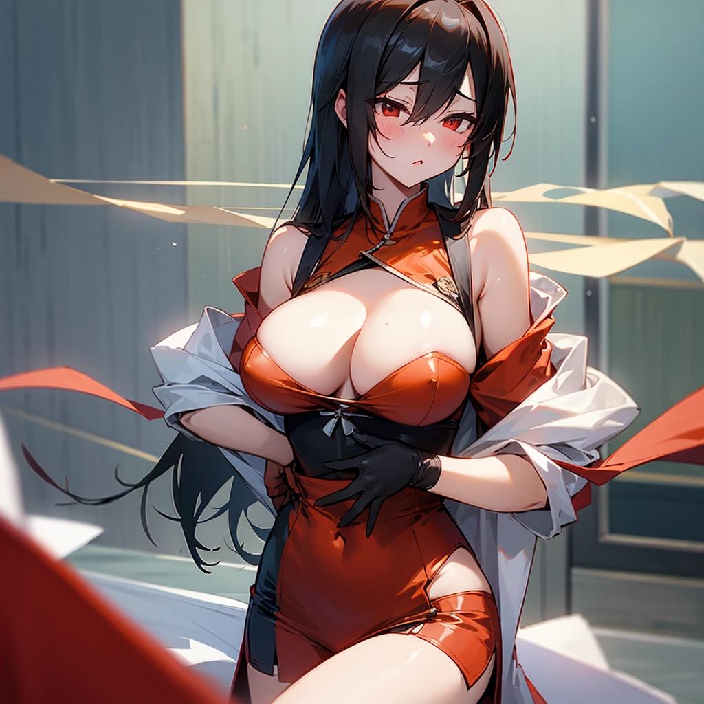 taihou,big breasts,Got strangled,Squeeze the chest,undress