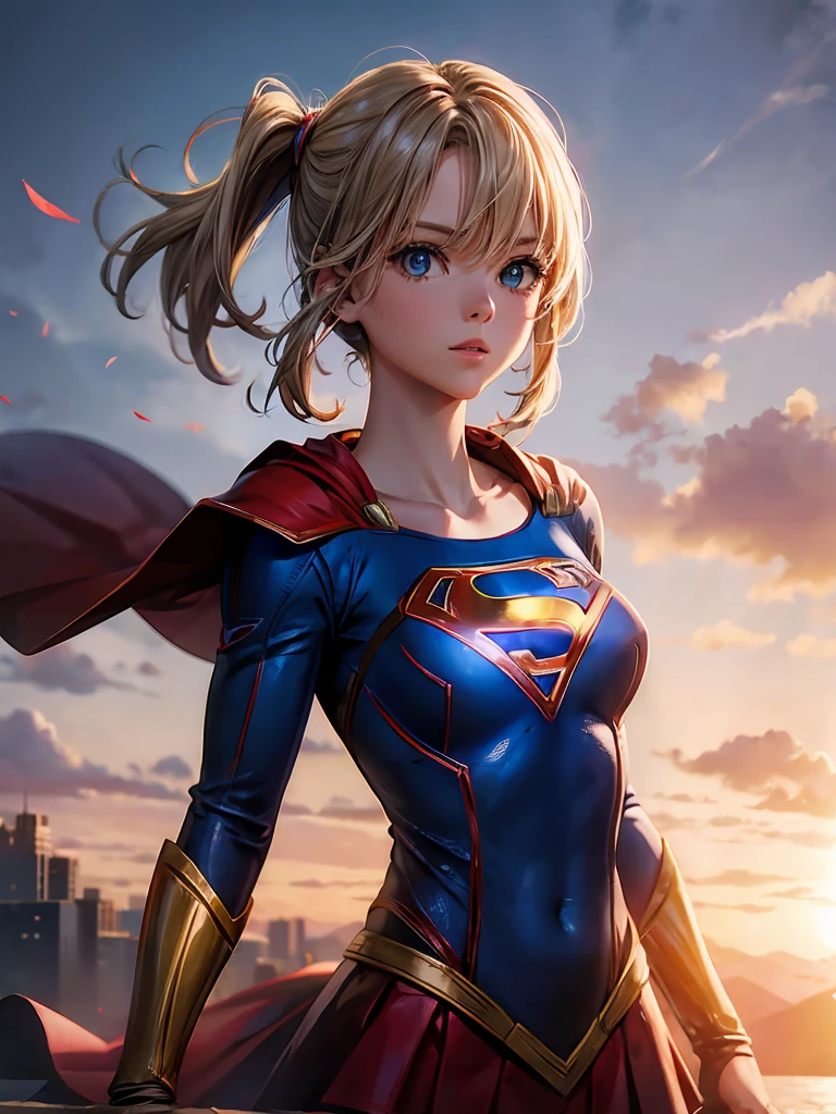 Supergirl in the sky