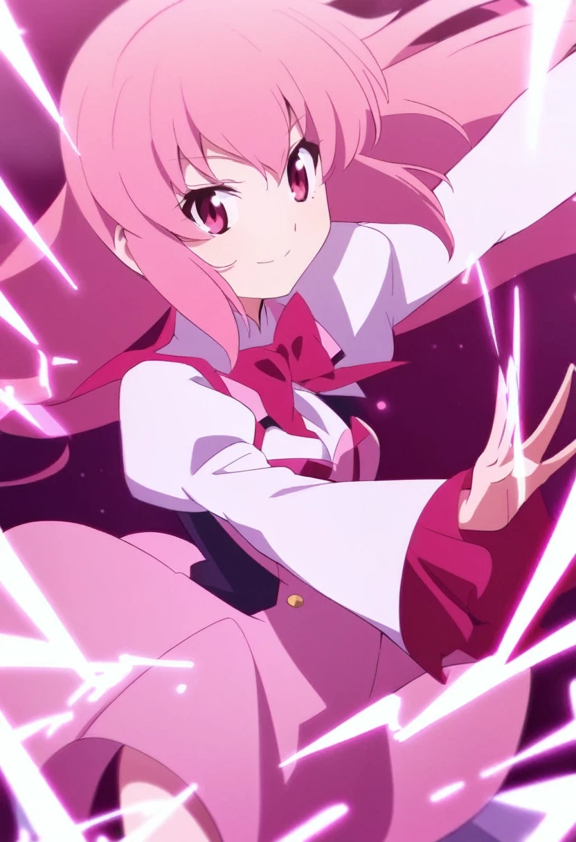 Louise Zero no Tsukaima Magic Pink Hair Pink Girl