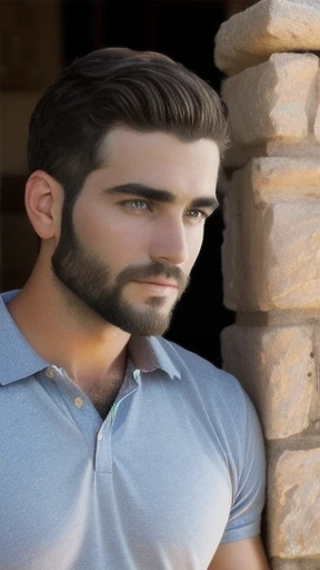 Judaean men, short hair focus on face