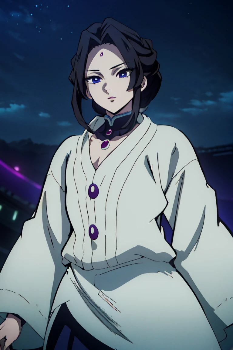 4k resolution, best quality, 4k, 8k, high resolution, masterpiece: 1.2, ultra-detailed, semi-realistic, anime studio style, Kimetsu no Yaiba, MAPPA anime studio, night, dark night, dramatic lighting, dark illumination, anime aesthetic, detailed eyes, detailed lips, extremely detailed face, straight pose. 