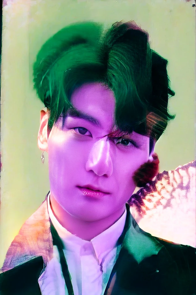 arafed man in a suit and hat posing for a picture, in style of lam manh, Jungkook, inspired by Taehyung, handsome, jungkook, pete morbacher, Jungkook hairstyle, , cover music magazine, big moths, big moon, photo for a magazine, photo for magazine