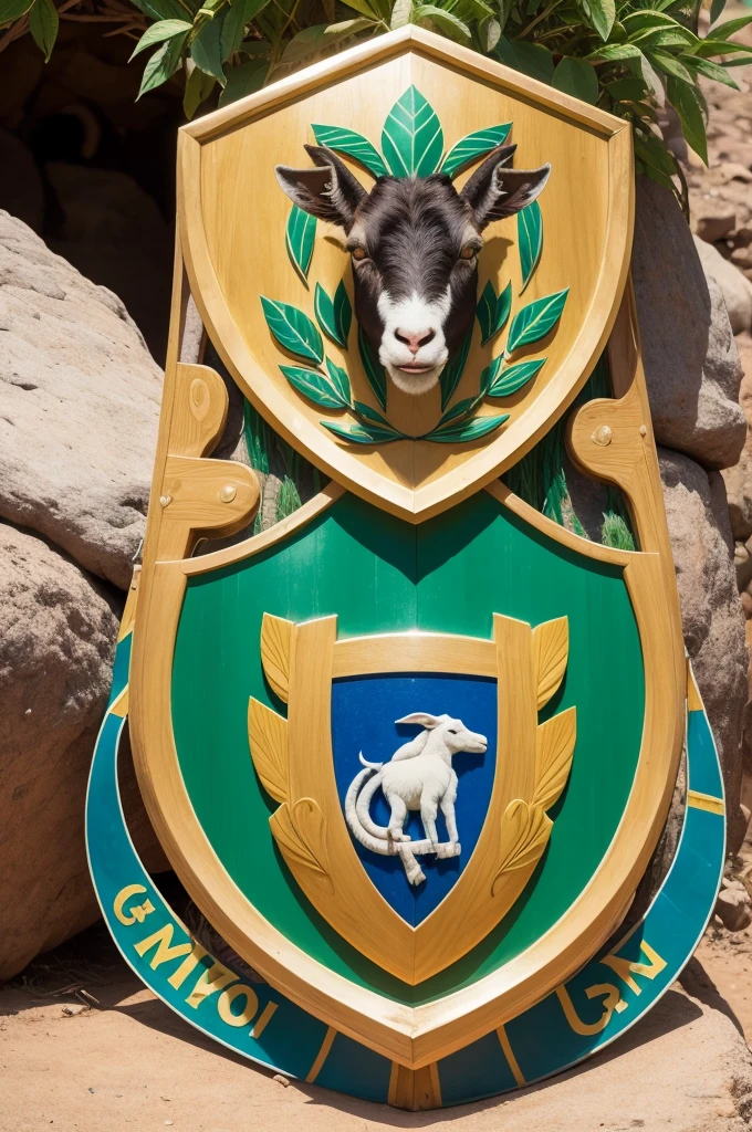 Shield of a team related to caatinga and goats, the team name is Uauárense
