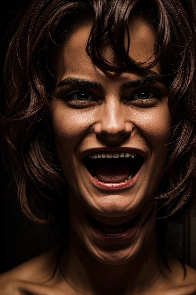 Create a portrait of a maniac