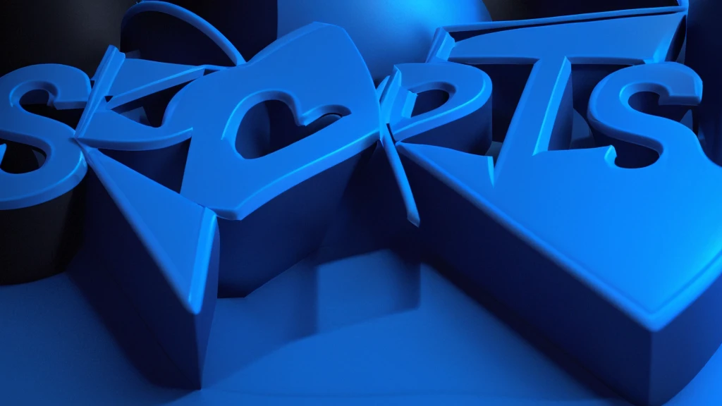 a close up of a blue sports logo with a black background, 3 d logo, _3d-terms_, stylized stl, c 4 d style, stylized as a 3d render, rendered in maya 4 d, 3 d graffiti texture, rendered in maya, stylized 3 d graphics, stylized 3 d, toon rendering, bryce 3 d style