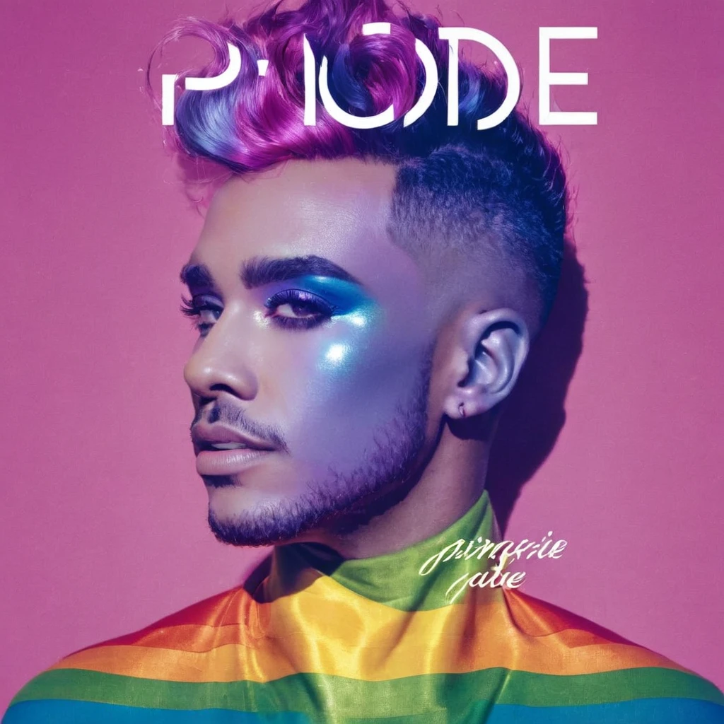 album cover pride gay, 8k, masterpiece, dramatic lightning