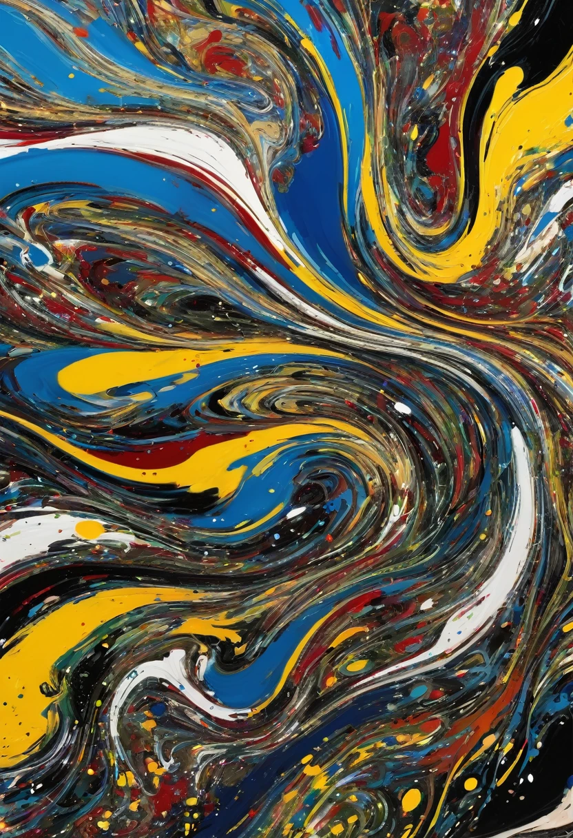 a painting  jackson pollock style, top notch art,4k,8k,masterpiece