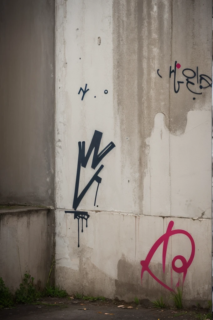 letter V graffitied on the wall