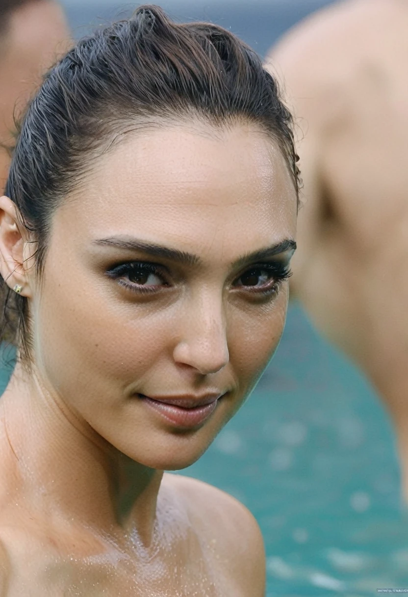 (( high quality  sexy   celebrity  paparazzi shot  ))  (GalGadot, lora, gorgeous celebrity, woman,  Ibiza Beach, in water , she is wet, realistic babe , random click, random move photograph  , photorealistic , celebrity , woman ) shiny breast ,shiny sweaty skin , sexualized move, erotic angles, celebrity, hollywood actress , fleshy muscular woman  , ( perfect anatomy , correct hands  ,natural lights, depth of field, detailed face , insanely detailed skin texture, hyper detailed features )