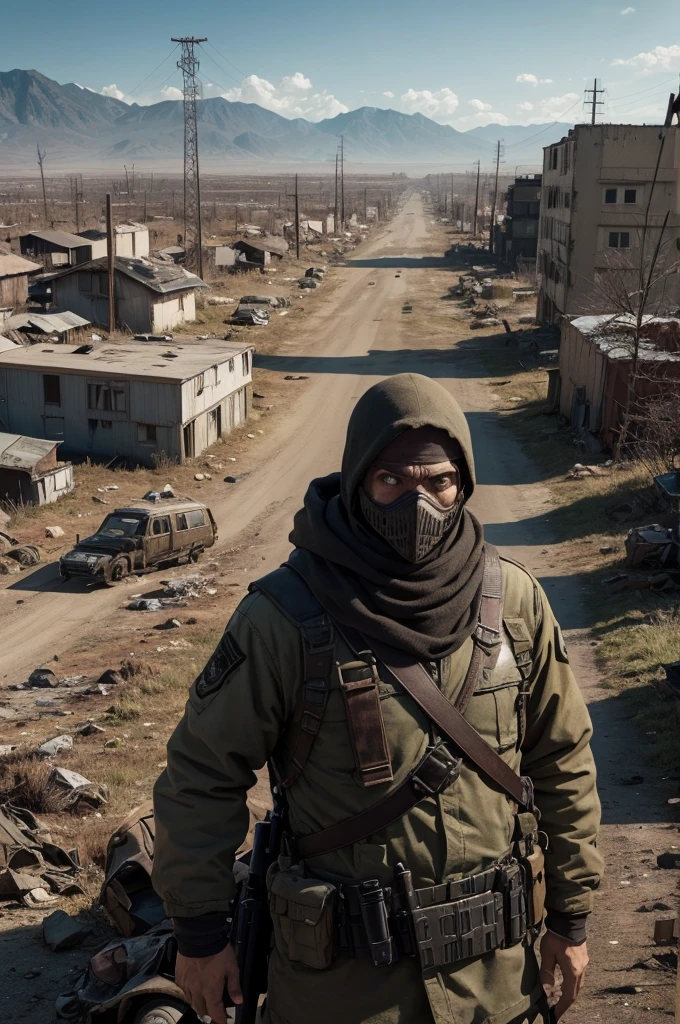 Create a bizarre post-apocalypse war scenario 
