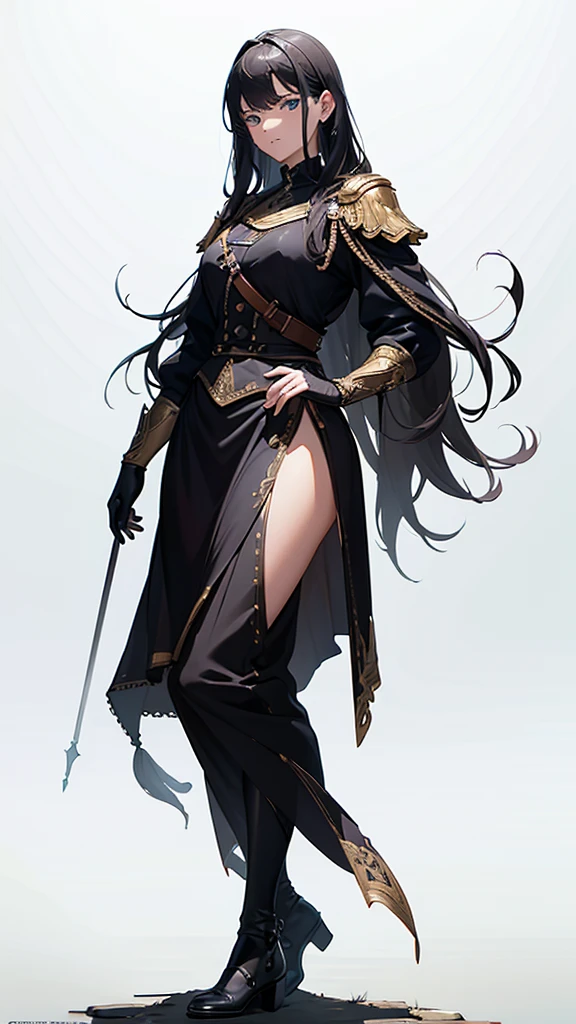 (masterpiece, 4K ,Super detailed:1.2), Western-style soldier, Mob, Full body side view, View Viewer, Pure white background