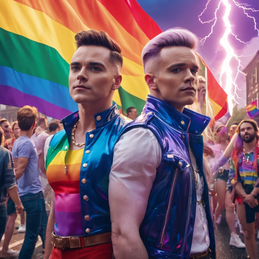 album cover pride gay, cinematic lightning, 8k, masterpiece