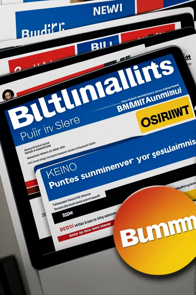 'Summit bulletin'  make a news channel logo