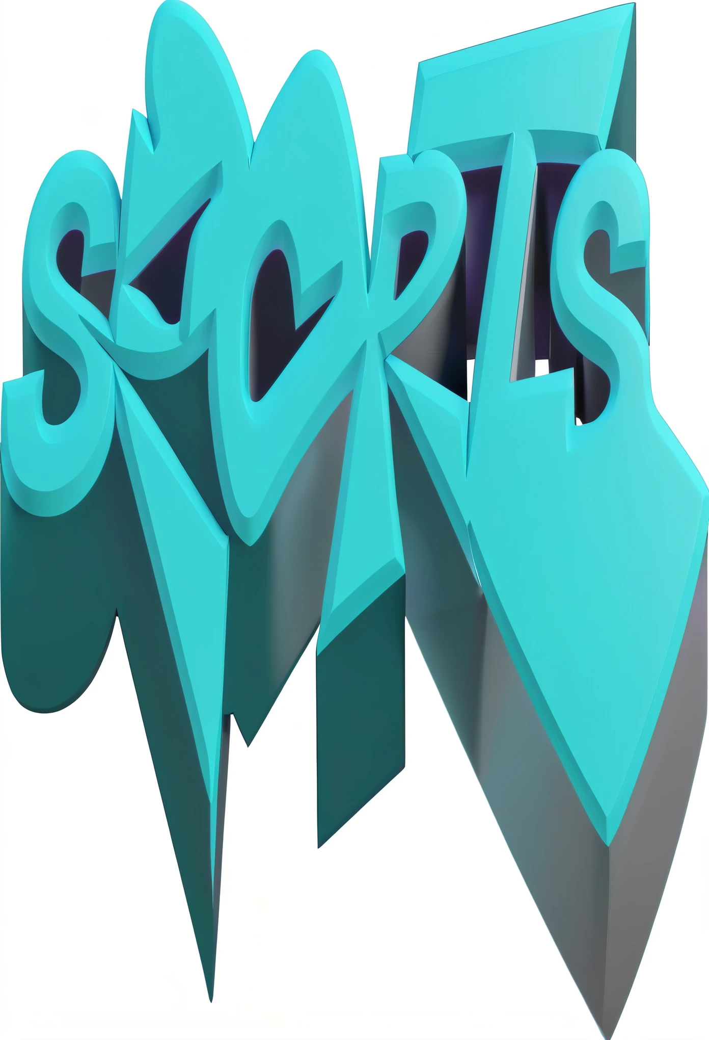 a close up of a blue sports logo with a black background, 3 d logo, _3d-terms_, stylized stl, c 4 d style, stylized as a 3d render, rendered in maya 4 d, 3 d graffiti texture, rendered in maya, stylized 3 d graphics, stylized 3 d, toon rendering, bryce 3 d style