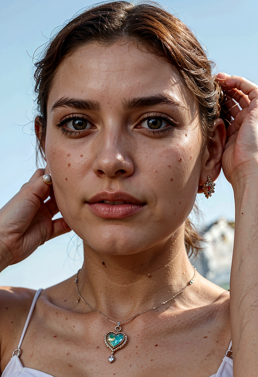 Realistic semi-jewelry image, com fundo branco
