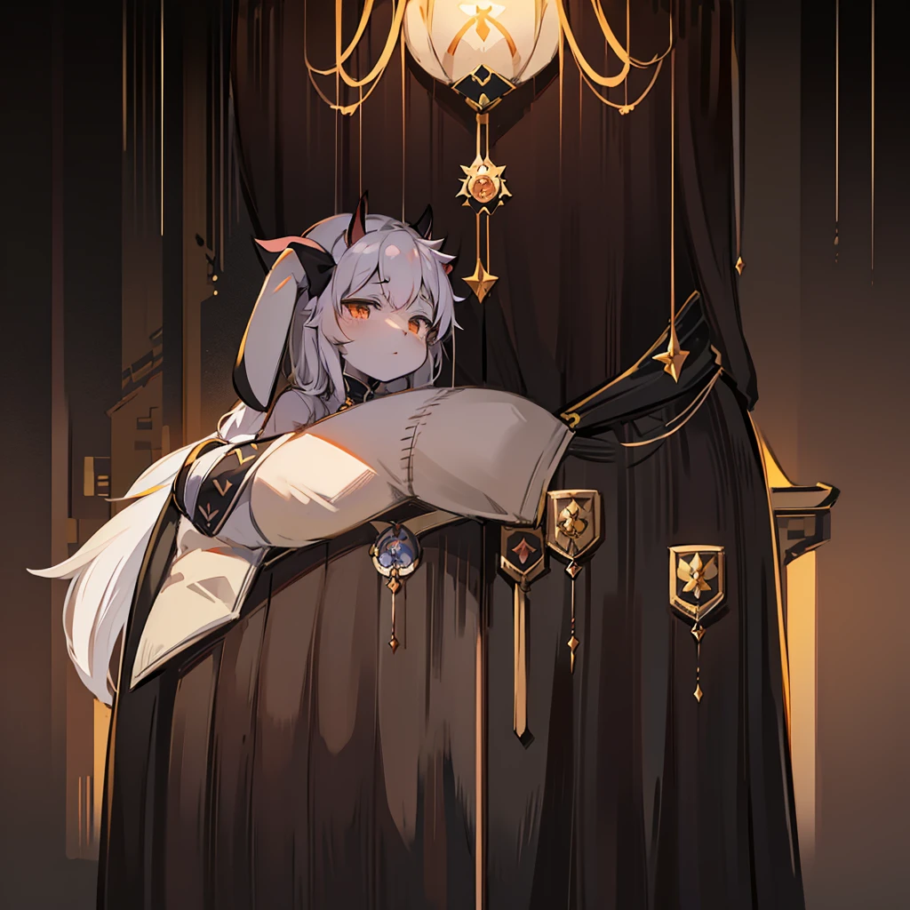 anime girl with a cat ears and a cape on, asriel dreemurr, discord pfp, avatar image, character art of maple story, nagito komaeda, neferpitou, nyaruko-san, keqing from genshin impact, discord profile picture, maplestory mouse, demon slayer rui fanart, detailed fanart