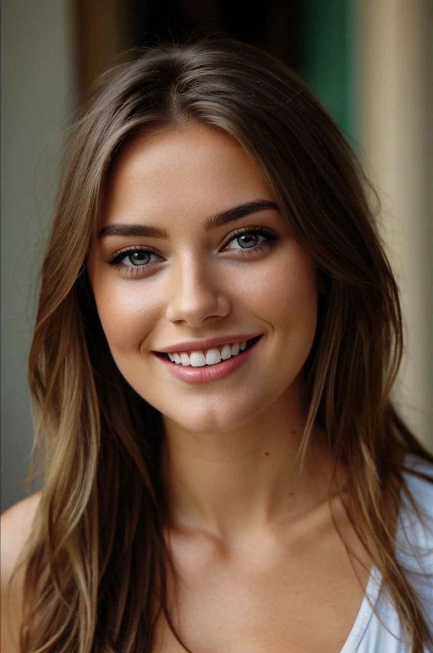 woman smiling next to a microphone stand on a stage in london, full length body in a white dress, Karaoke night, singing happy with a microphone, very detailed, 40 years, innocent face, long hair, natural wavy, blue eyes, high resolution, masterpiece, best quality, intricate details, highly detailed, sharp focus, detailed skin, realistic skin texture, texture, detailed eyes, professional, 4k, charming smile, shot on Canon, 85mm, shallow depth of field, kodak vision color, perfect fit body, extremely detailed, foto_\(ultra\), photorealistic, realistic, post-processing, maximum detail, roughness, real life, ultra realistic, photorealism, photography, 8k uhd, photography, busty