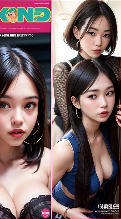 Porn magazine cover、Pinpoint nipple vibrator pleasure、Nipple vibrator stimulation、Uncontrollable orgasm、(8K High Resolution), (Highest quality), (RAW Image Quality),(Tabletop:1.2), (Realistic), (Realistic:1.37), ,Large Eyes,Long eyelashes,(Live-action realistic style),The ultimate face,Realistic light and shadow,Distinct facial features,,Dark skin, ),(The ultimate face,Extraordinary beauty),Best Portrait, One girl,Beautiful attention to detail,Highly detailed skin,(Beautiful face with double eyelids), (Realism: 1.4),((Full body image)) ,Delicate and beautiful face,,Female about 20 years old,(Beautiful Face 1.4),The length of the hair is very short.,((African in uniform)),(Red lipstick,Discomfort around the eyes,Earrings Beautiful),((Taken inside an airplane)),(Are standing,Without skirt),(Flight attendant uniform)),Red lipstick,Discomfort around the eyes,(Flight attendants in uniform),,(cowboy shot standing),Shoot from the front,,Close-range shooting,I can see her cleavage,(((Bring your audience the best smile))),Pose with one hand on your hip Confident々Strip performance、Show off your crotch、Ultra detailed nipples、Beautiful areola、Shocking orgasm on the clitoris、