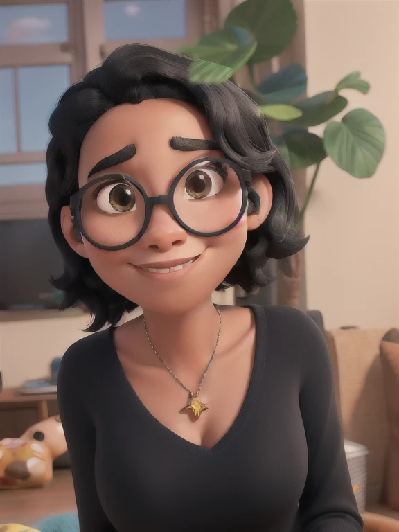 Cartoon character of a man with black glasses and a blue shirt, animation character, Caractere estilizado, animation style rendering, 3D estilizado, Arnold Maya render, 3 d render stylized, toon render keyshot, Personagem 3D, Personagem 3D, 3d rendering stylized, 3 d character render, personagem de desenho animado, Personagem de close up, Pose de personagem, (Estilo Pixar) (master part:1.2) (Bokeh) (best quality) (pele detalhada) (textura detalhada) (8k) (argila) (Cinematic lighting) (sharp focus